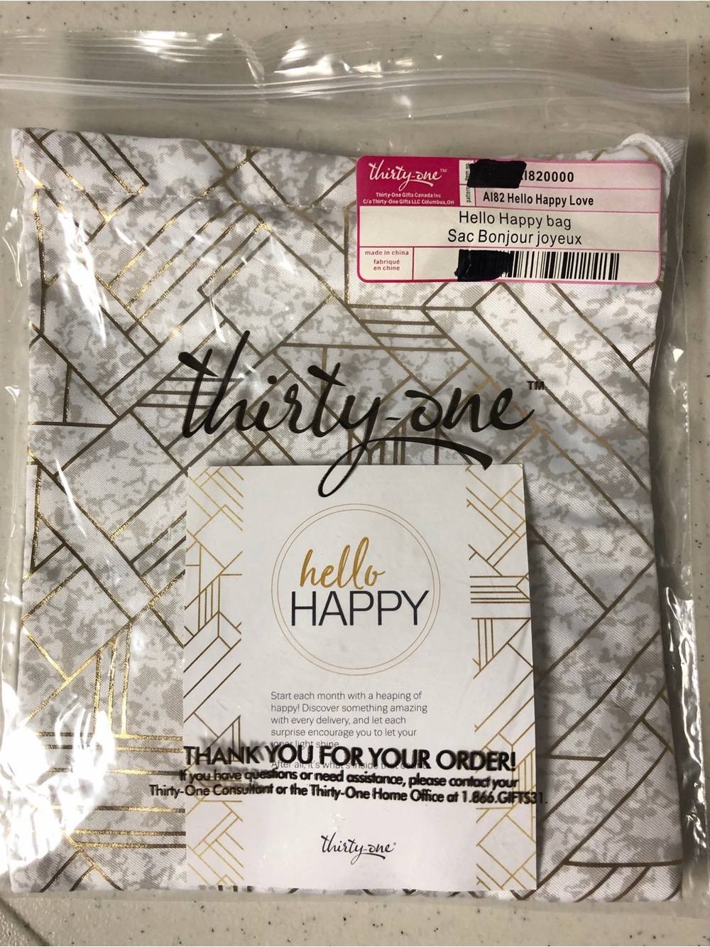 ⭐️Five $5 items for $15⭐️ thirty-one Hello Happy Cinch Bag